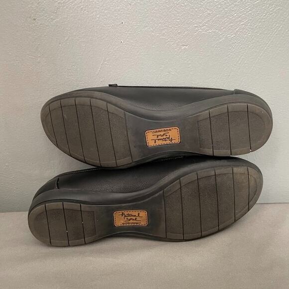 Natural Soul Gracee Size 9.5 Black All Thru Comfort Loafers Moccasins Flats - Picture 10 of 12